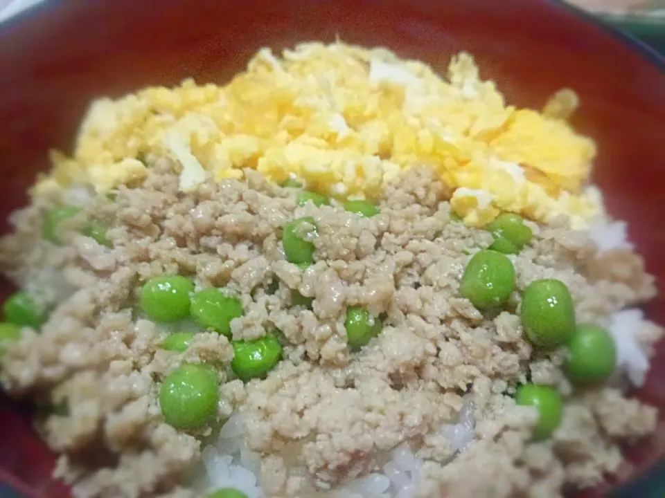 鶏そぼろと玉子の二色丼😊|Mitsuhiro.Sさん