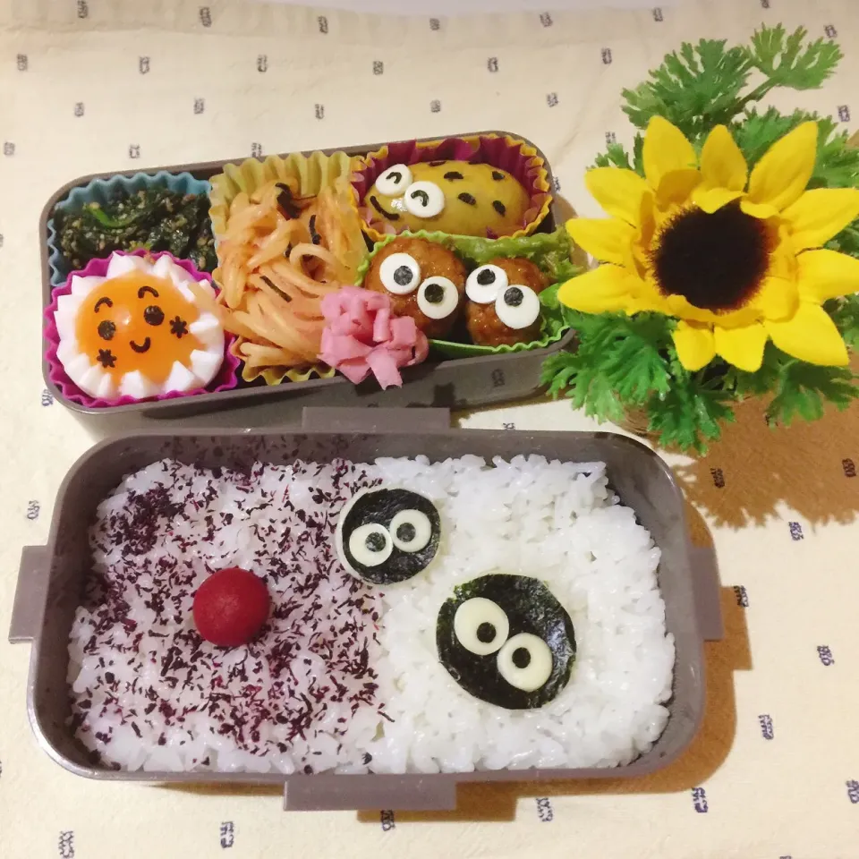 9/21❤︎娘の日の丸弁当❤︎真っ黒くろすけ
#お弁当 #お昼ごはん #娘弁当|Makinsさん