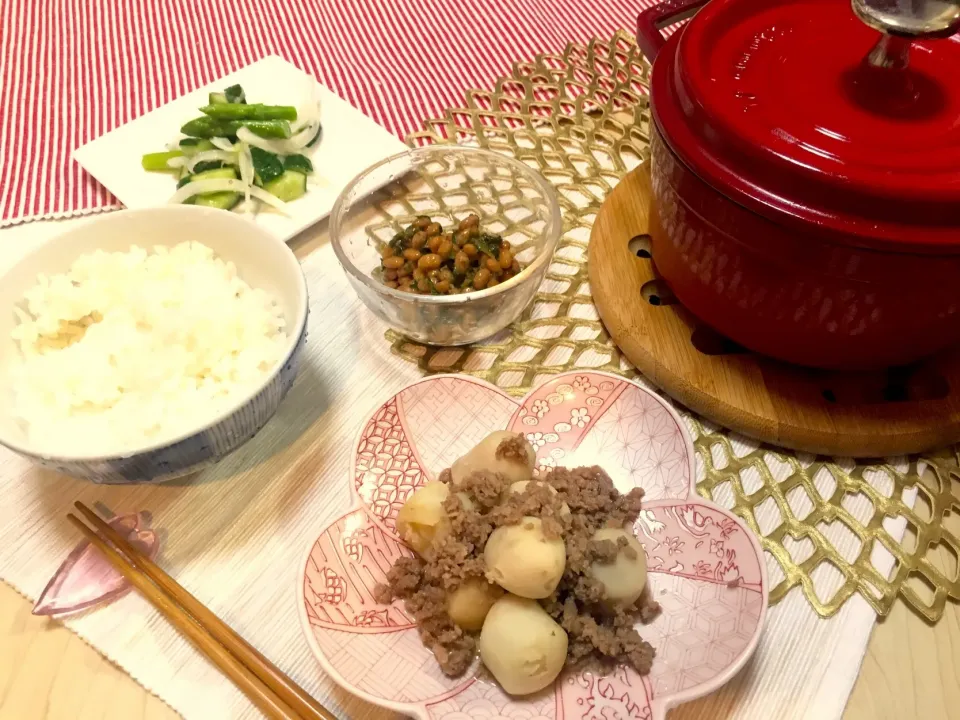 【ある日のばんごはん】里芋の煮物|ハルさん