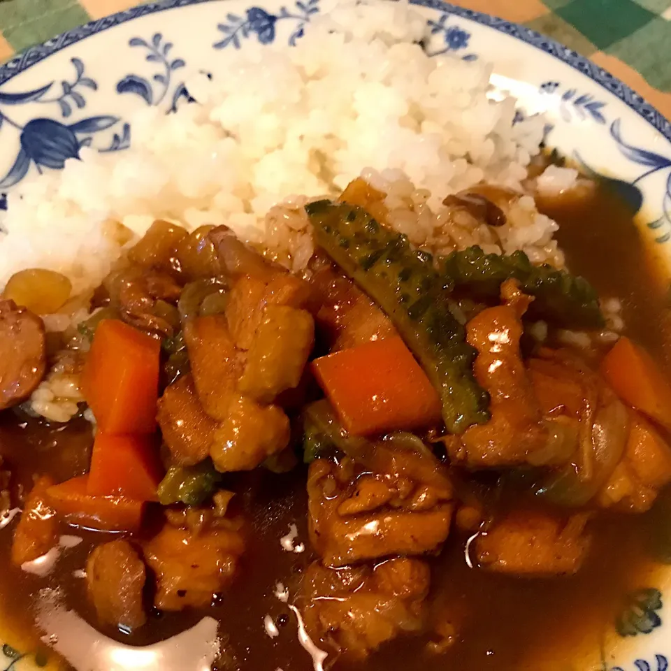 チキンとゴーヤのカレー|純さん