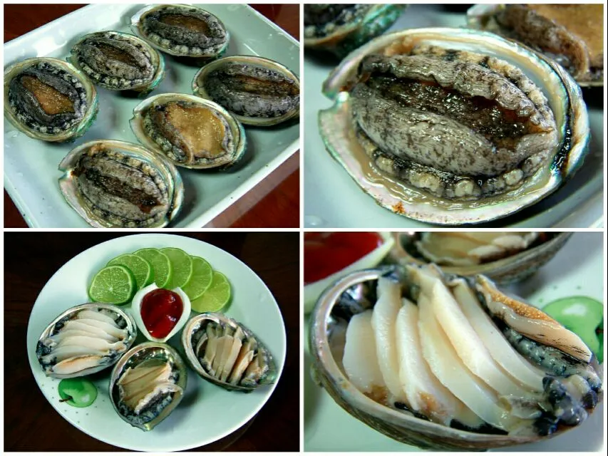 Snapdishの料理写真:abalone sashimi|steven z.y.さん