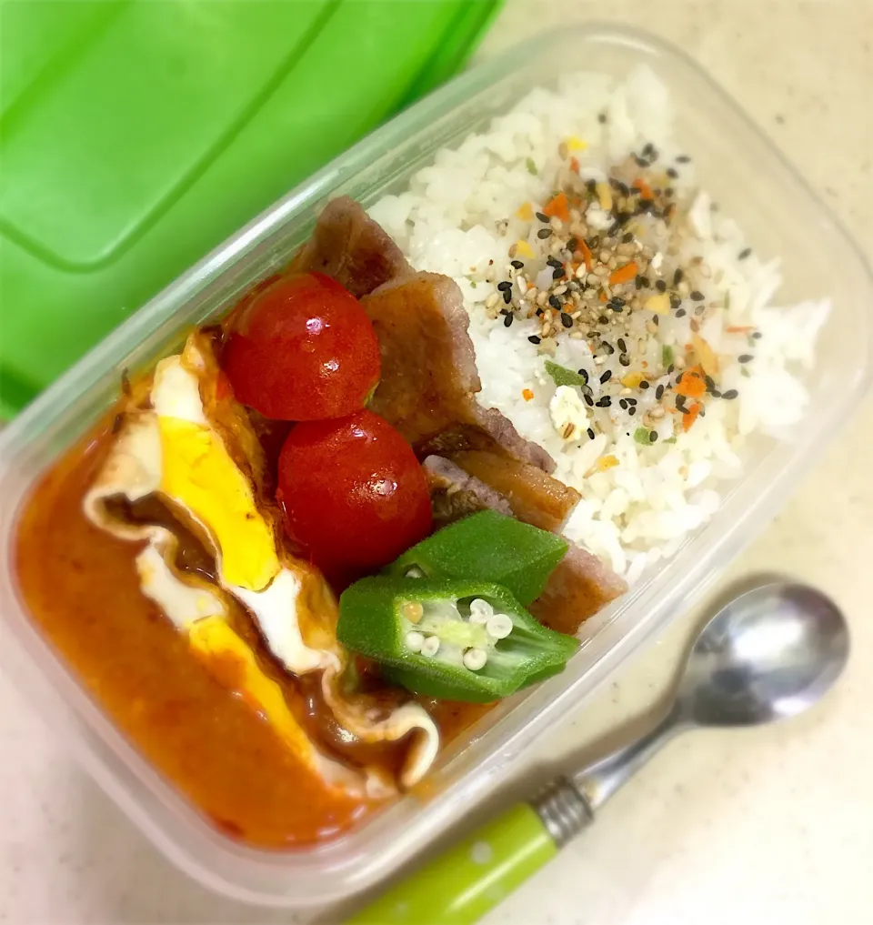 Today's  lunchbox. カレー弁当🍛|hoppycowさん