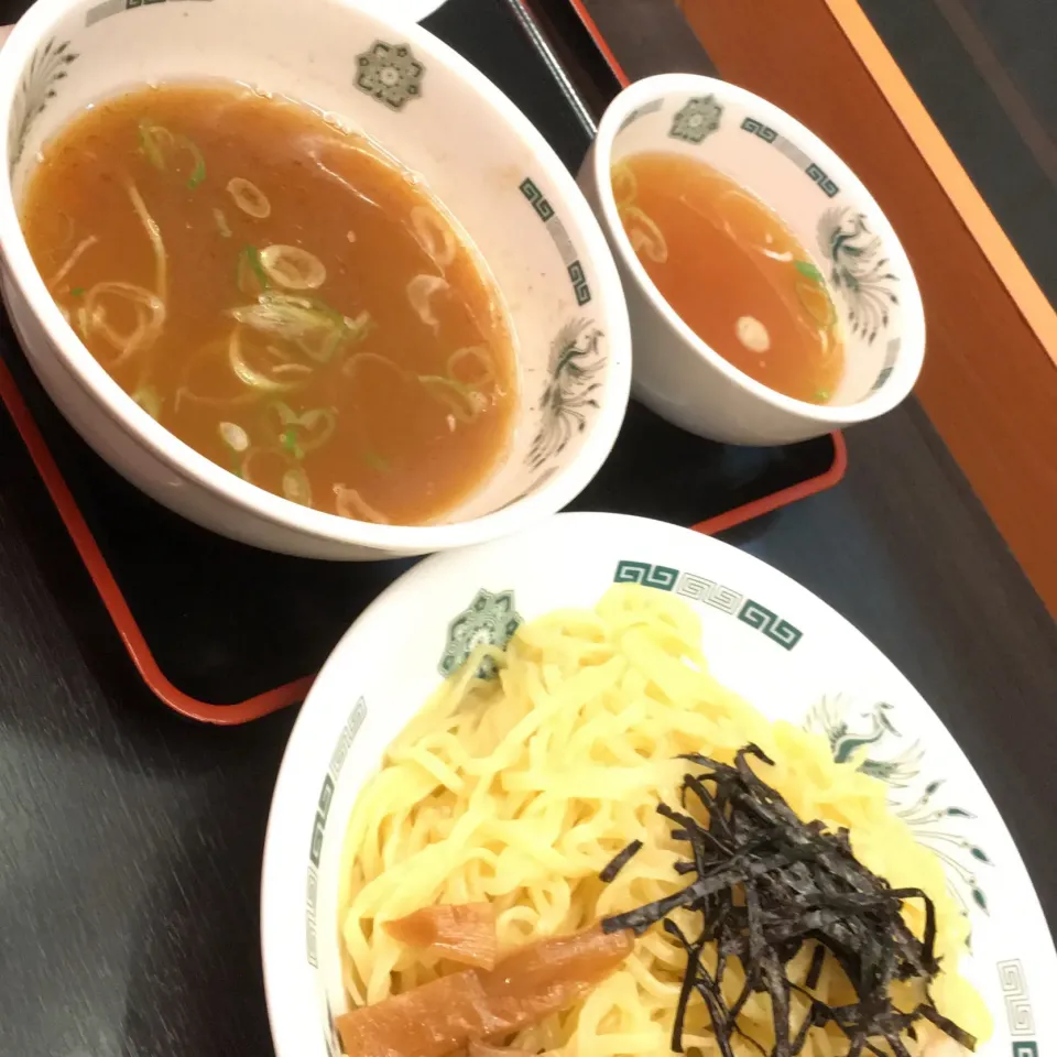 Snapdishの料理写真:和風つけ麺 熱盛り 大盛り チャーハン|Hajime Sakaiさん