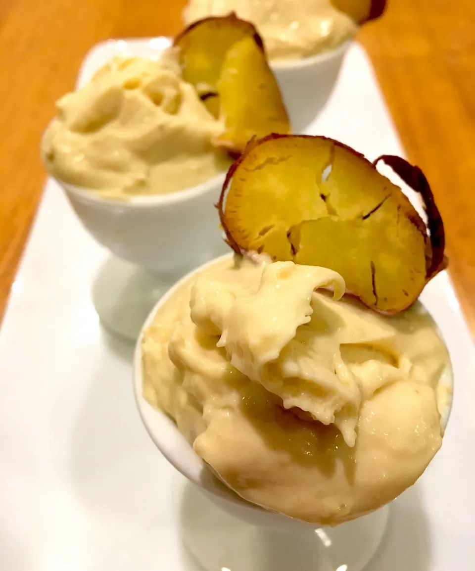 Snapdishの料理写真:かんたん焼きいもジェラート🍠|らんさん