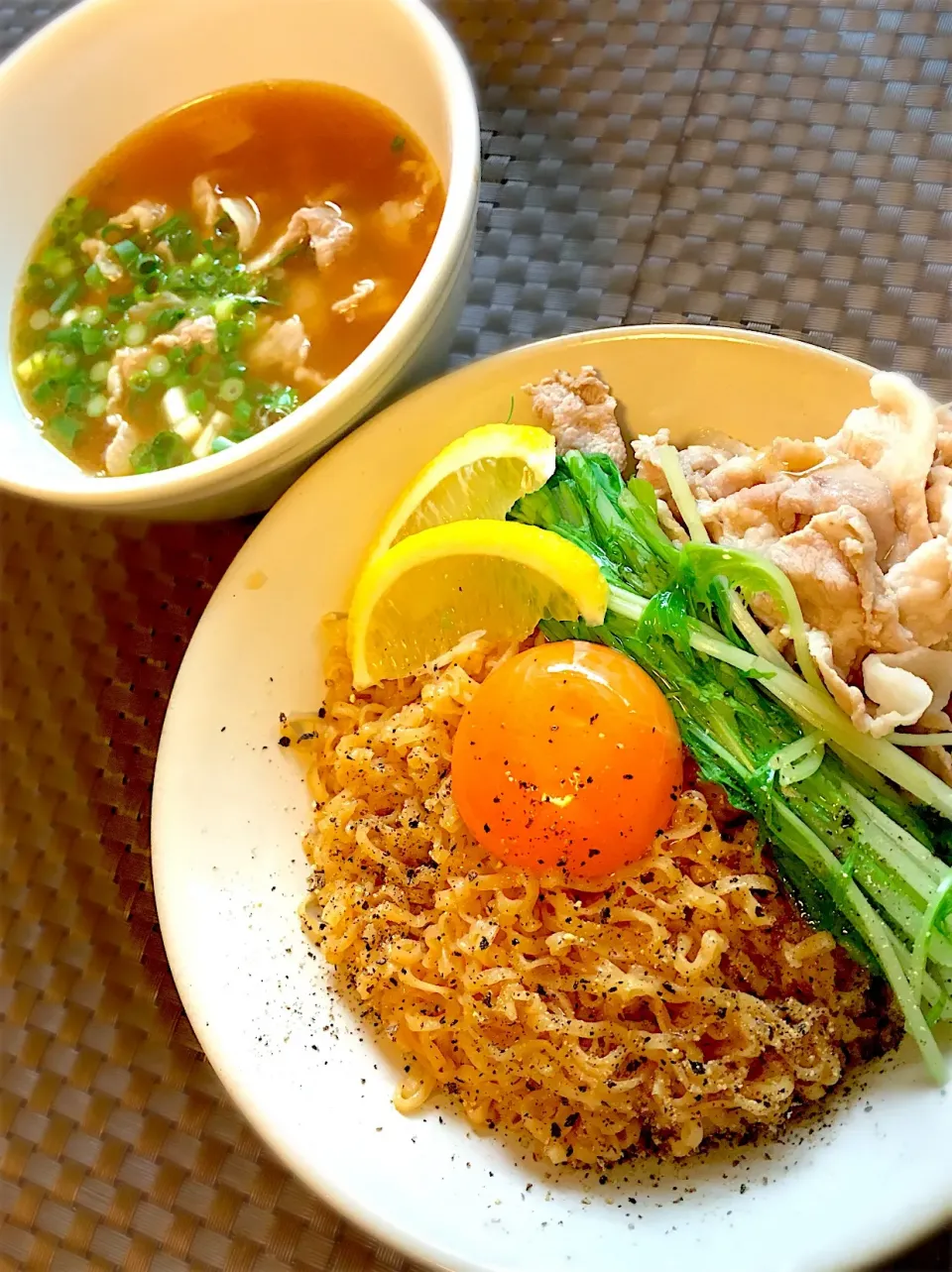 Snapdishの料理写真:チキンラーメンつけ麺

#チキンラーメン #アレンジ料理 #ずぼらめし #朝飯 #つけ麺 #簡単料理 #|たつやん。さん