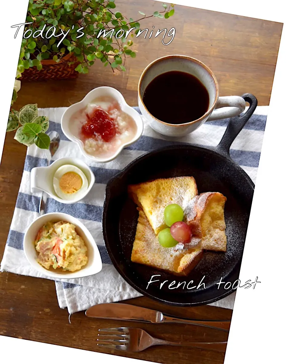 Snapdishの料理写真:今日の朝食🍴フレンチトースト🍴#French toast|みゆきさん