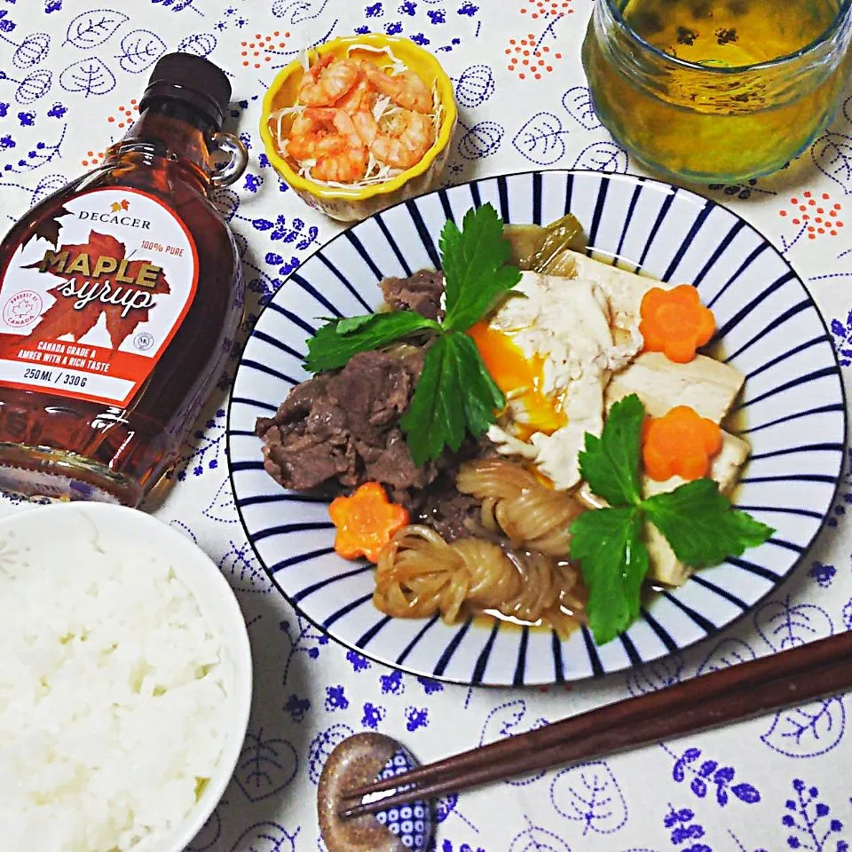 Snapdishの料理写真:メープルシロップで肉豆腐🎶|シュワシュワキッチンさん