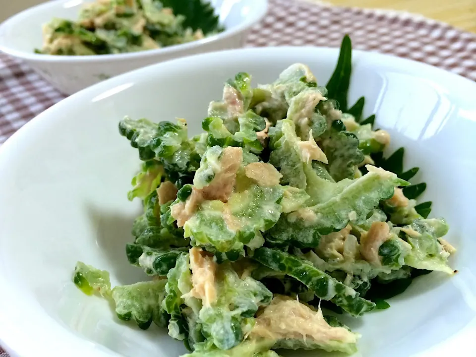 ゴーヤのツナサラダ🥗 再投稿🙌|くっきいさん