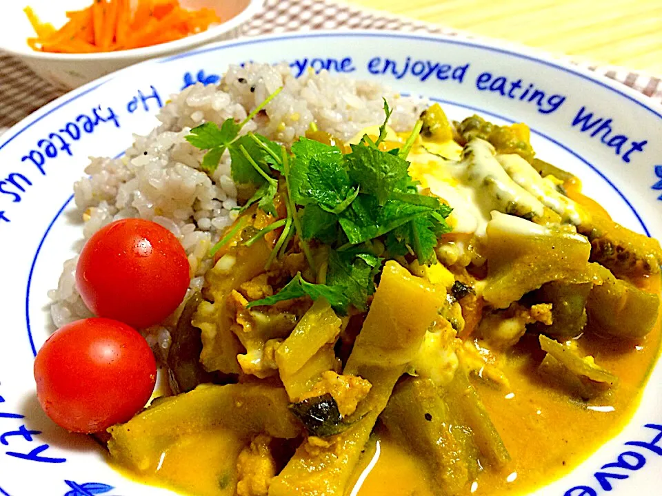 ゴーヤのサラサラカレー🍛  再投稿🙌|くっきいさん