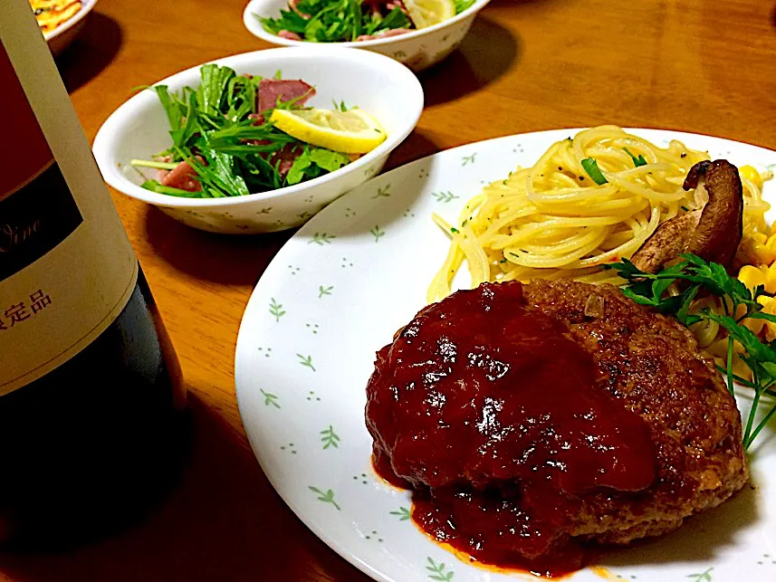 合挽き肉のハンバーグ✨ 再投稿🙌|くっきいさん