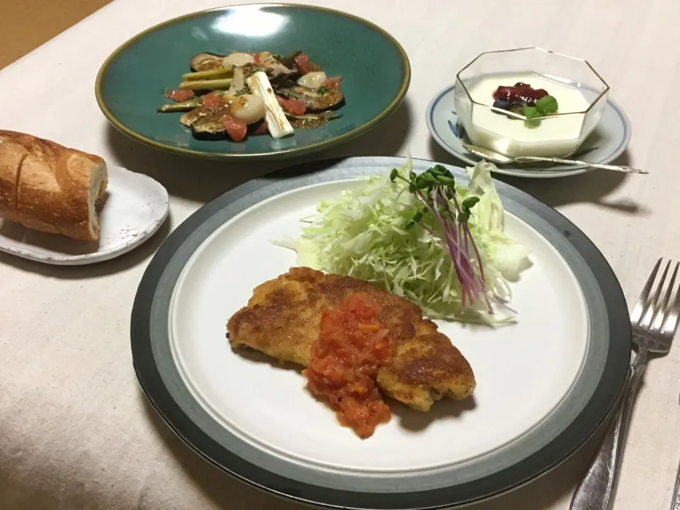 フランス料理系の献立の宿題！
#宿題のために作ったごはん|Namiko Kanoyaさん