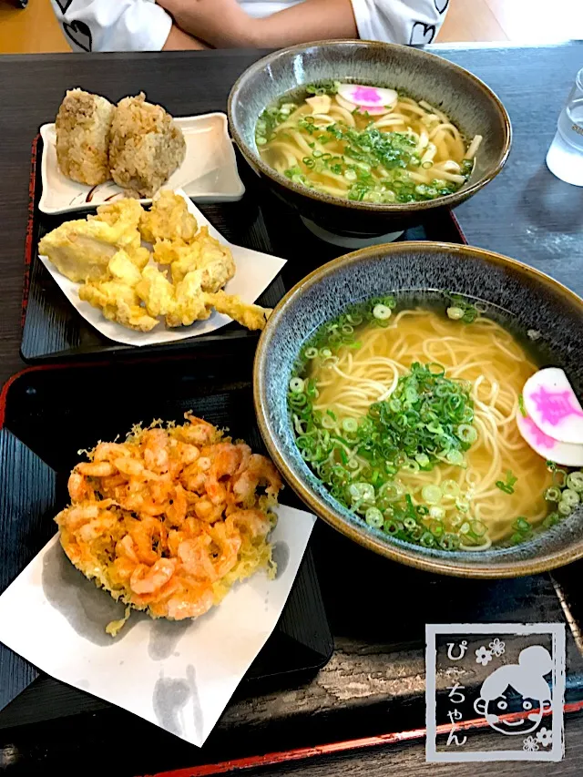 Snapdishの料理写真:次女と２人で資さんな夕飯💦|☆ぴ〜ちゃん☆さん