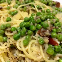 #グリーンピース#スモークサーモン#パスタ#greenpeas #smoked salmon #pasta|yoshibonさん