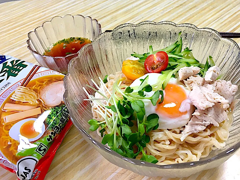 夏は冷やしてサッポロ一番🍜 再投稿🙌|くっきいさん