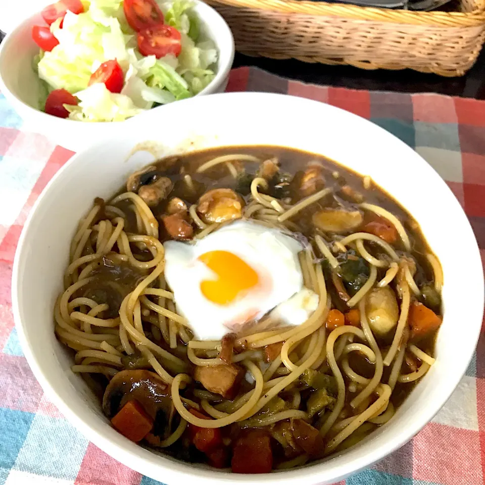 Snapdishの料理写真:カレースパゲッティ🍝🍛|純さん