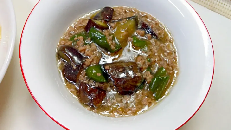 茄子とピーマンの挽き肉あん|mky710801さん