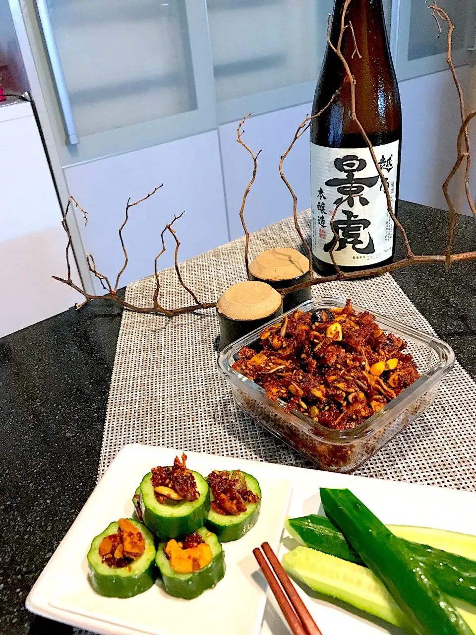 はっぷんさんの料理 食べる辣油🌶 旦那様へ、大好きな新潟県の酒🍶 景虎を誕生日お祝いにプレゼント🎁|シュトママさん