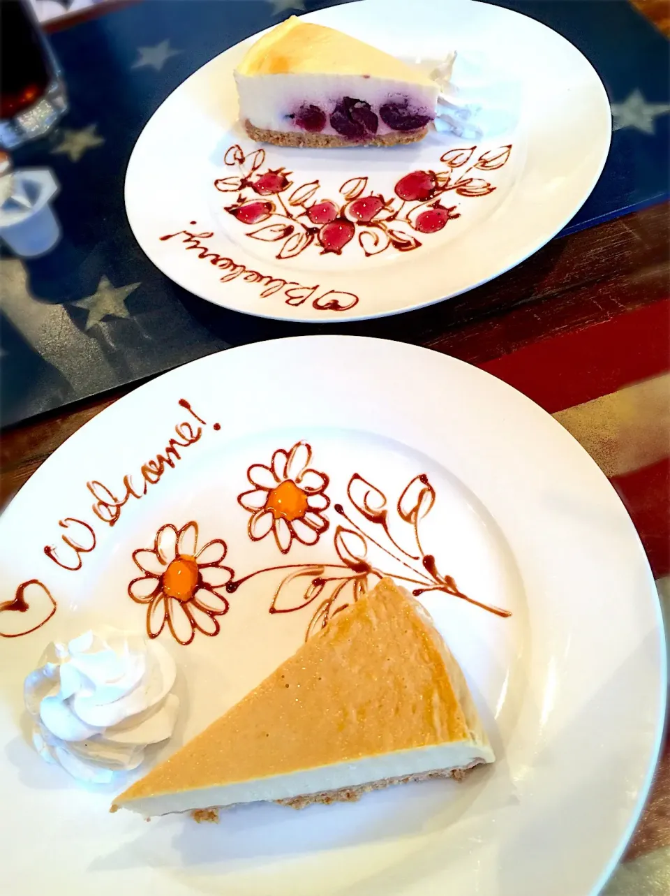 キャラメルチーズケーキ&チェリーチーズケーキ@彩の森カフェ|マニラ男さん