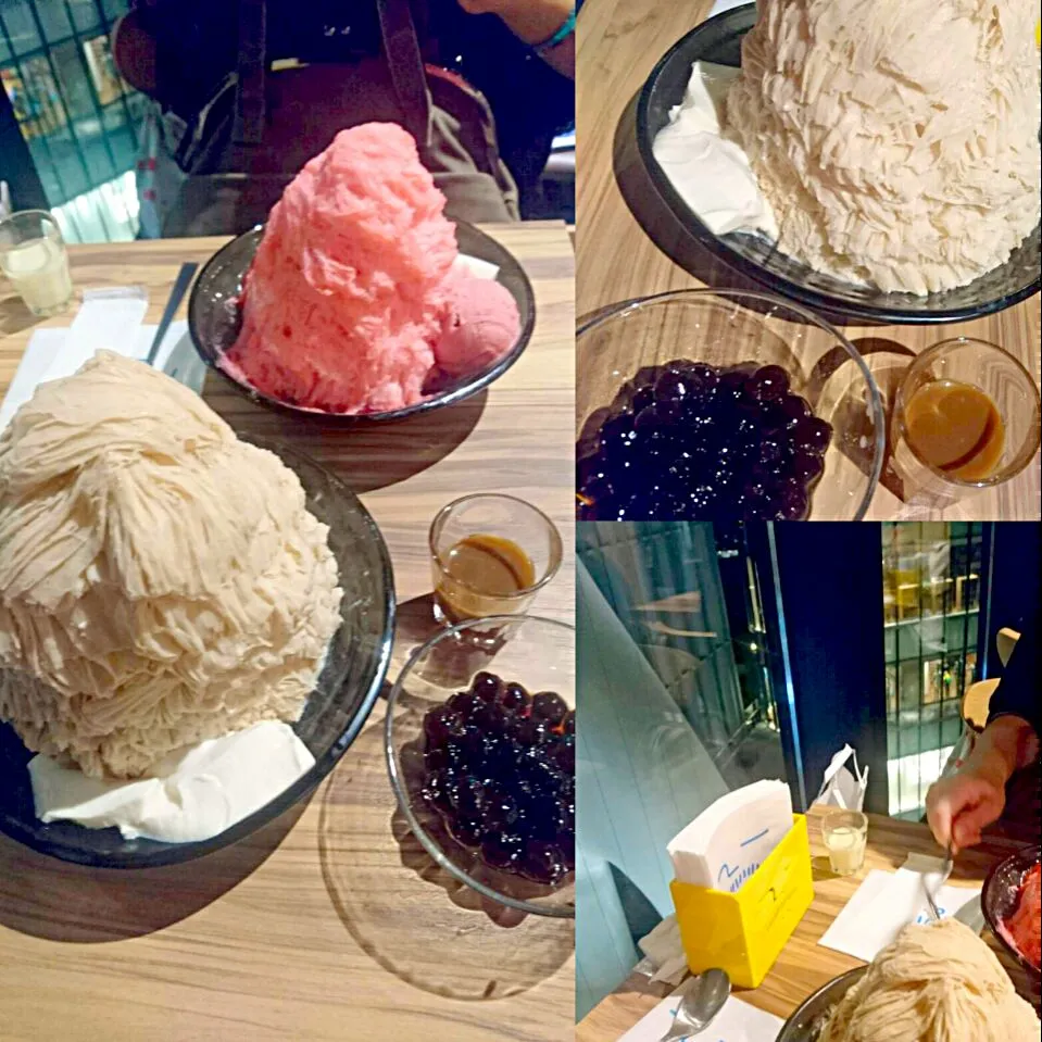 Snapdishの料理写真:アイスモンスターのタピオカミルクティーかき氷🍧多すぎ…|うたかた。さん