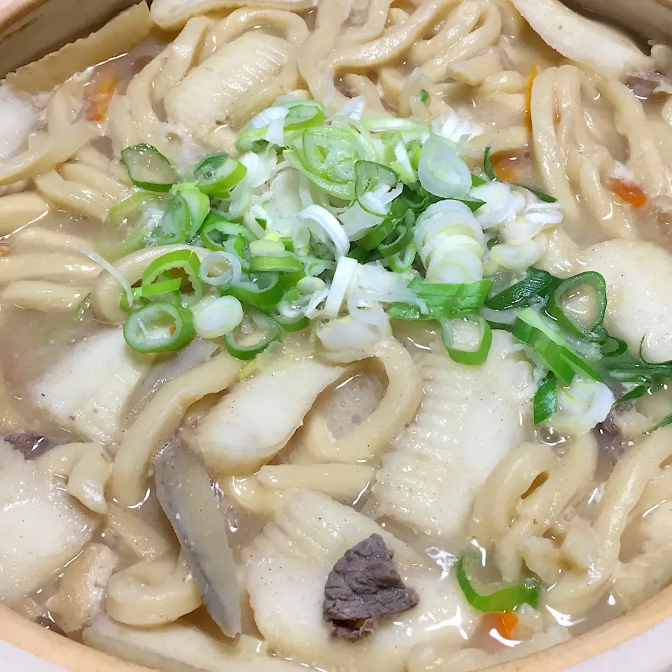 #うどん 
☆香川県東部の郷土料理
打ち込みうどん|もこうさぎさん