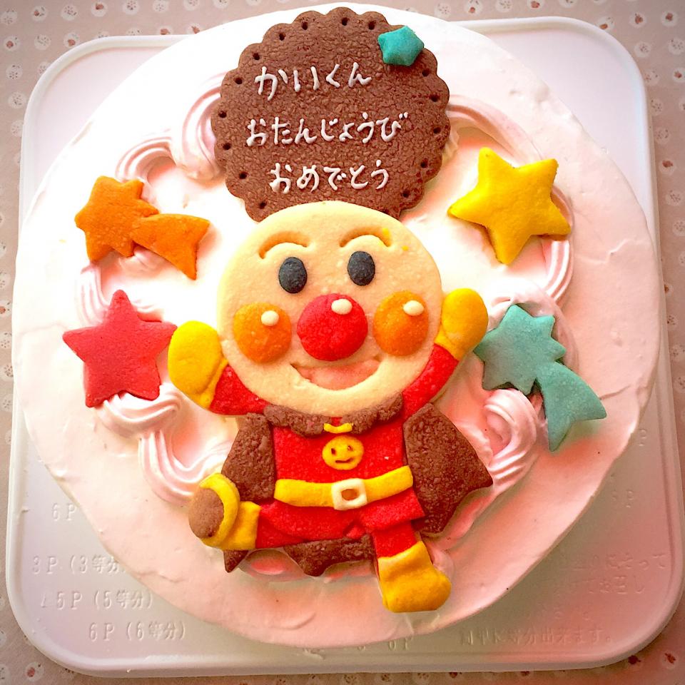 アンパンマンお誕生日ケーキ バースデーケーキデコレーションケーキケーキクッキーキャラクターキャラクターケーキキャラクタークッキーアンパンマンあんぱんまん アレルギーアレルギー対応ケーキ アレルギー対応卵アレルギー乳製品アレルギー 卵不使用乳製品不使用 サント