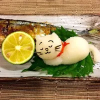 Snapdishの料理写真:タマ 大根おろしアート