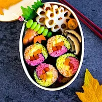 秋色の巻き寿司お弁当 Autumn Colored Sushi Bento|Love At First Bentoさん