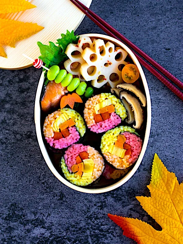 秋色の巻き寿司お弁当 Autumn Colored Sushi Bento|Love At First Bentoさん