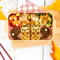 リスおにぎりのお弁当 Autumn Squirrel Onigiri Bento|Love At First Bentoさん