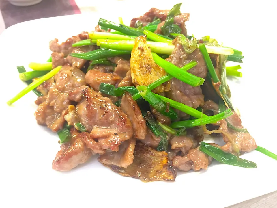 Stir fried beef with clam sauce|Sky Blueさん