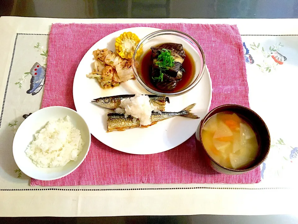 秋刀魚の塩焼きのご飯|みよさん