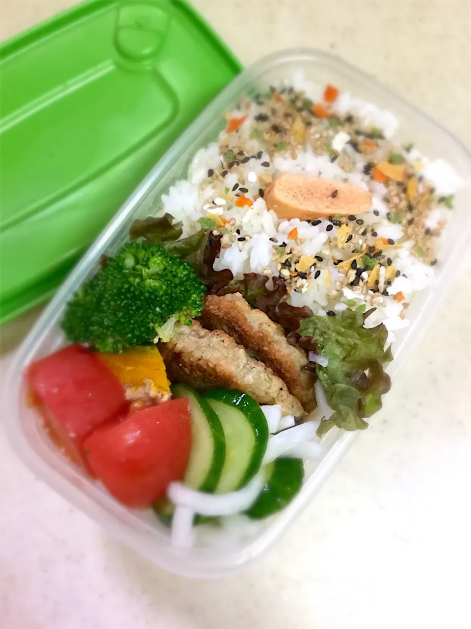 Today's  lunchbox. ハンバーグ弁当🍱💕|hoppycowさん