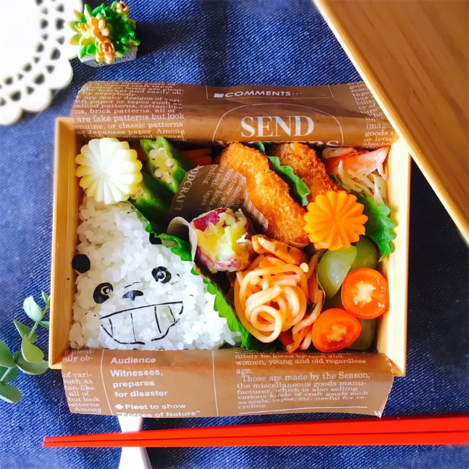 ムスメ弁当 パンダ🐼 命名を記念して|usakoさん