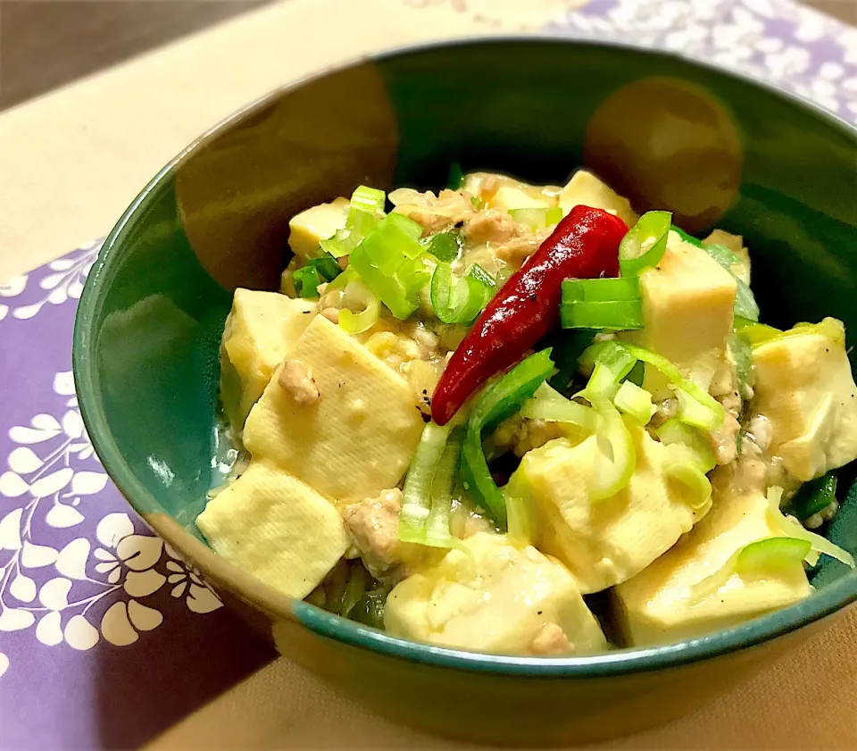 晩ごはん  塩麻婆豆腐|砂雪さん