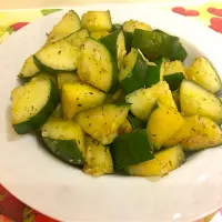 Stir Fry Big Cucumber with Herbal Seasoning|Lisa Wangさん