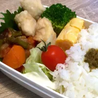 Snapdishの料理写真:詰めるだけ自分弁当|nibunnoichi-yoyoさん