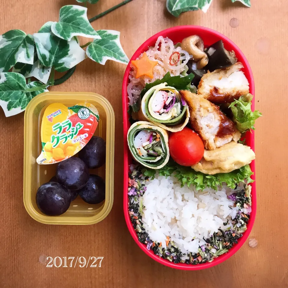 今日の娘弁当2017.9.27...♪*ﾟ|ばろんさん