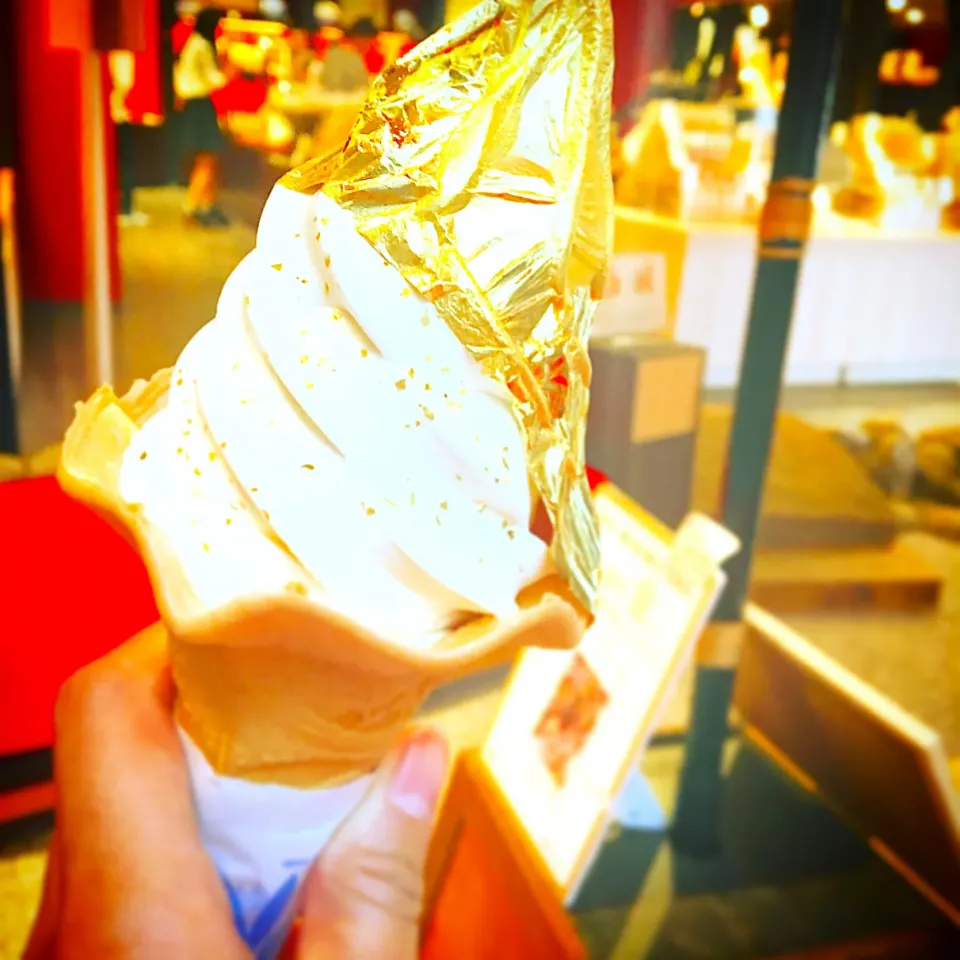 #金箔ソフトクリーム
#goldsoftcream
#箔一|Fuyucoさん