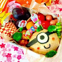 Snapdishの料理写真:娘のバースデー弁当|Akiko Haruyamaさん