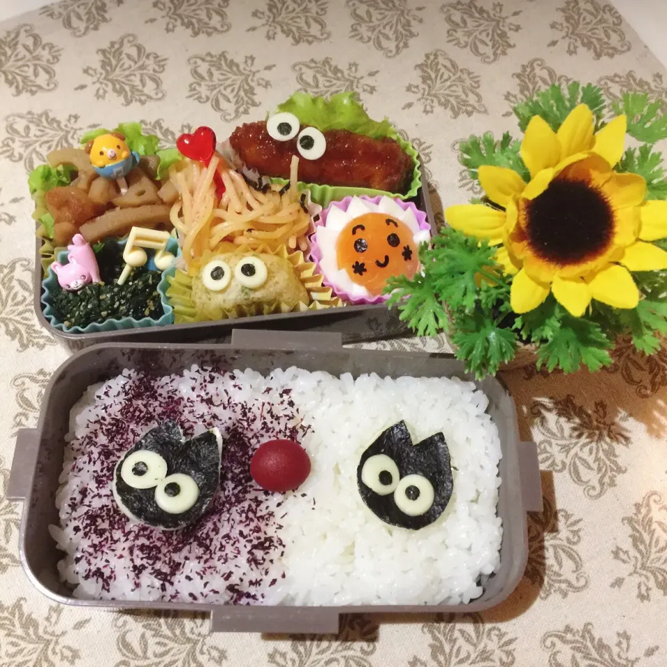 9/28❤︎娘の日の丸2色弁当❤︎ねこさん
#お弁当 #お昼ごはん|Makinsさん