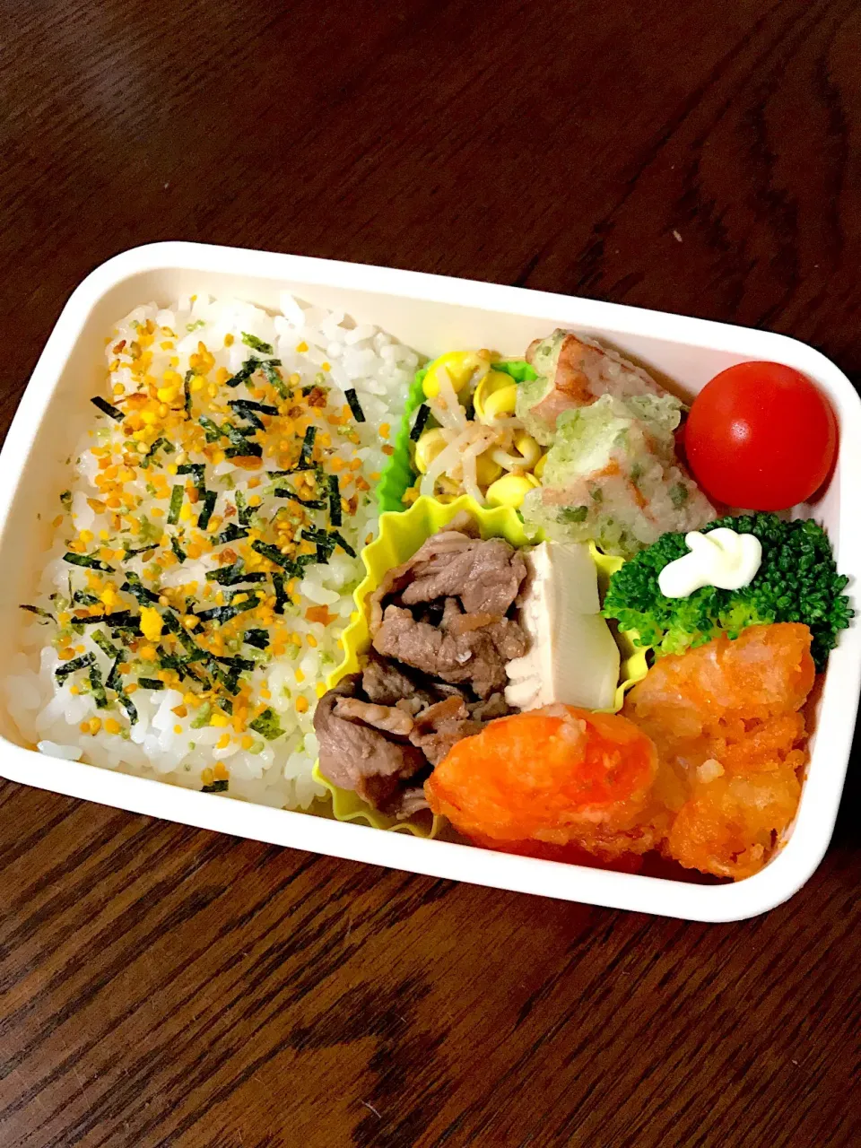 肉豆腐とエビの唐揚げ弁当|kiicoさん