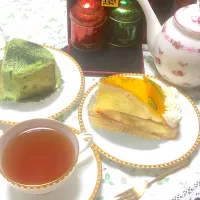 ファシーノのケーキ🍰とダマン・フレールの紅茶😍👍|ジャスミンさん