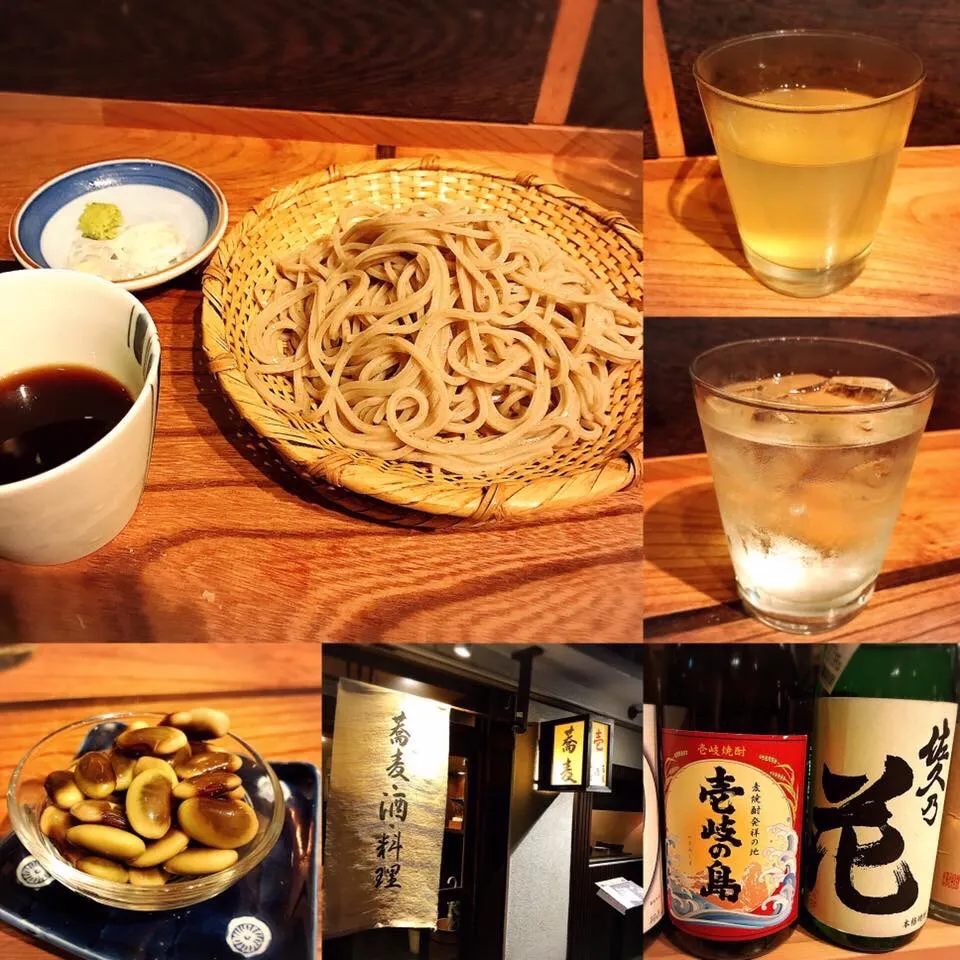 馬車道『蕎麦 壱』くらかけ豆塩煮で蕎麦焼酎が旨い
〆に北海道産蕎麦二八……ここの蕎麦好き❤️|Minor.SSKさん