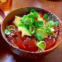 どんなお刺身でもあう！！マグロの漬け丼