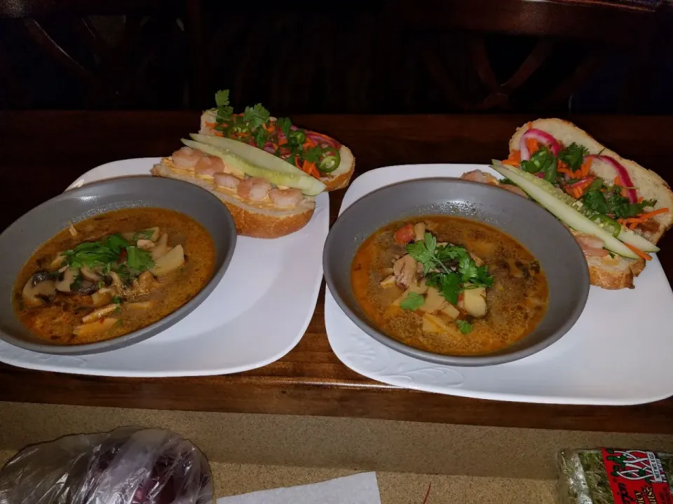 tom kha gai with shrimp bahn mi|Zachary Etheridgeさん