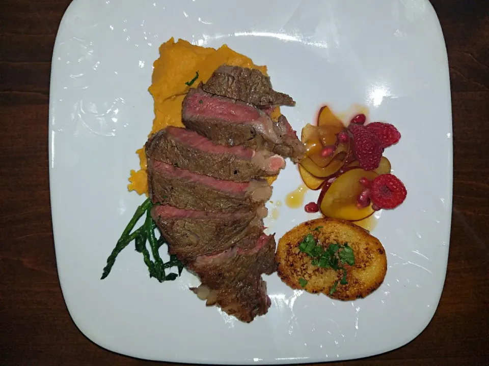 ribeye with carrot puree|Zachary Etheridgeさん