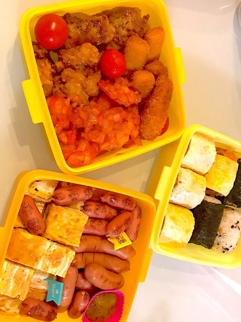 子供たちの好きなもの弁当🍙❤️|ちさとさん