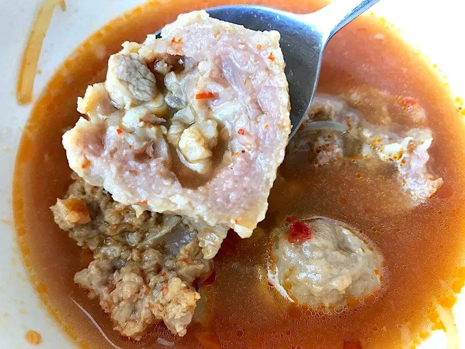 Snapdishの料理写真:#baksoindonesian #bakso #spicy|yeni kartikasariさん