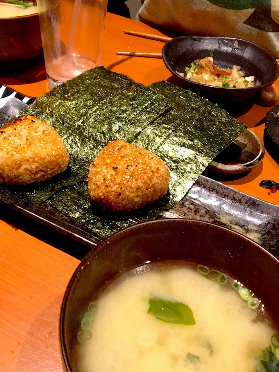 焼きおにぎりと味噌汁|Etsuko  Takakiさん