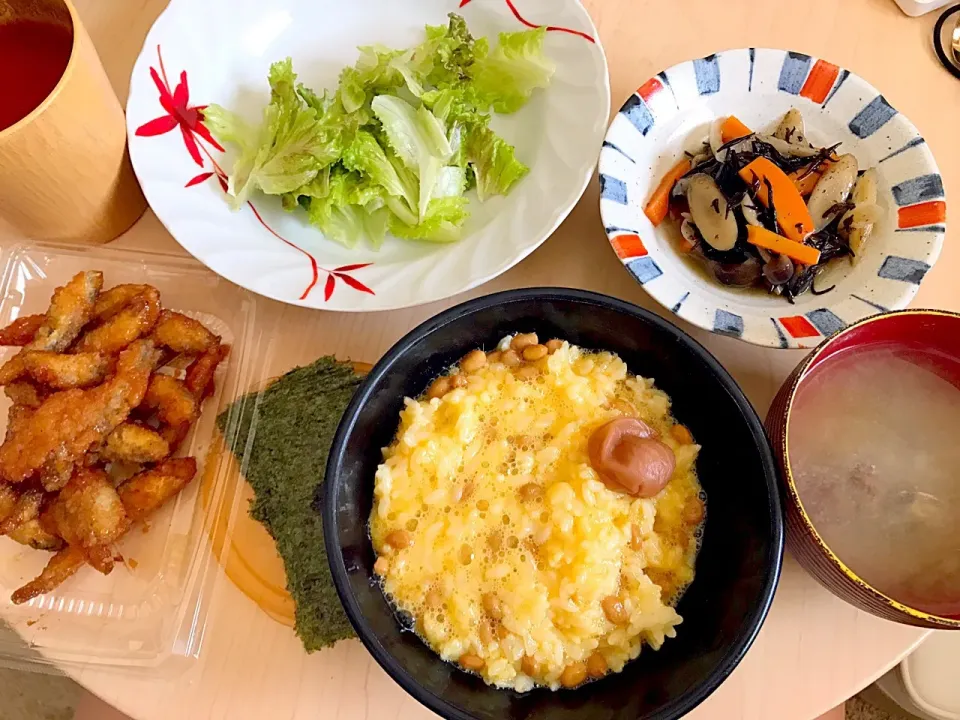 10月1日朝食兼昼食|ばぁさんさん